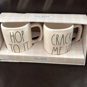 Gift set 2  Rae Dunn mugs hop to it, crack me up  New inbox Easter